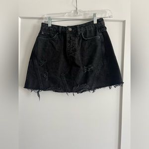 We the Free, Free People Mini skirt. Black